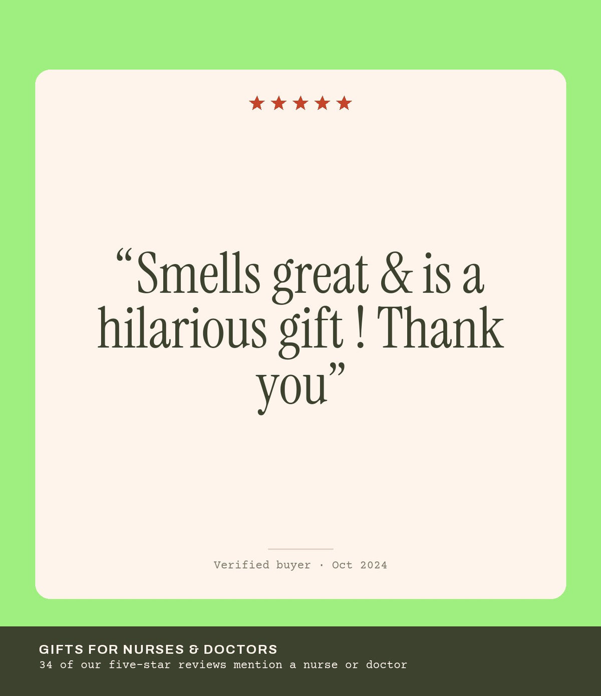 Verified buyer review