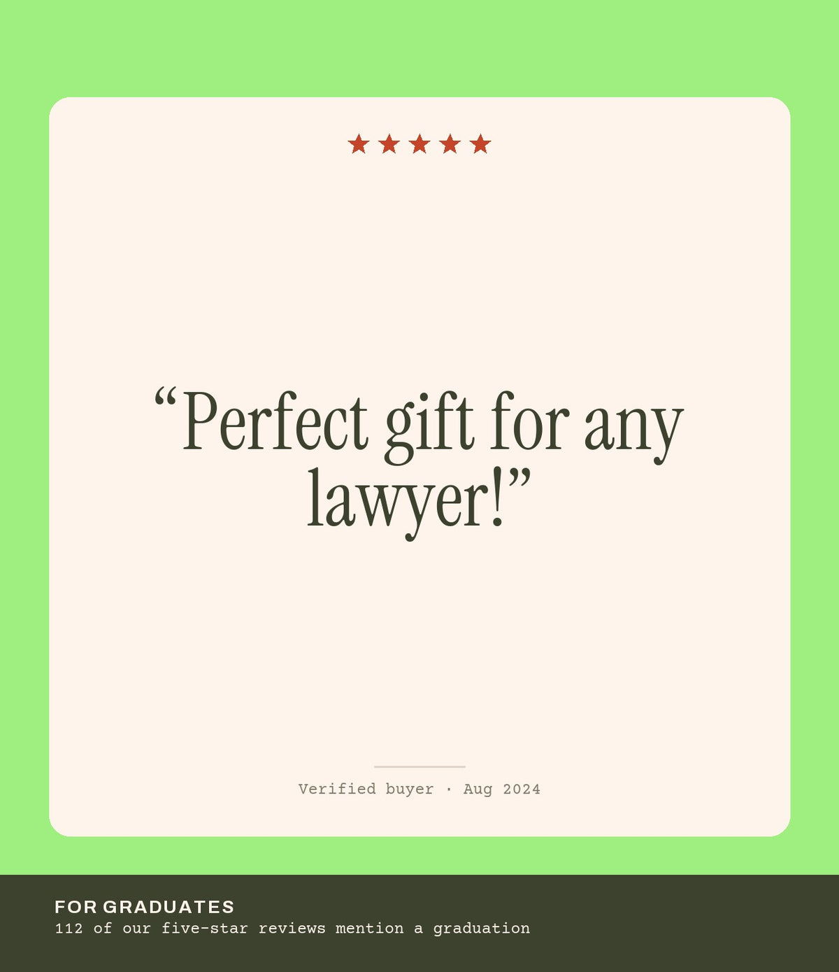 Verified buyer review