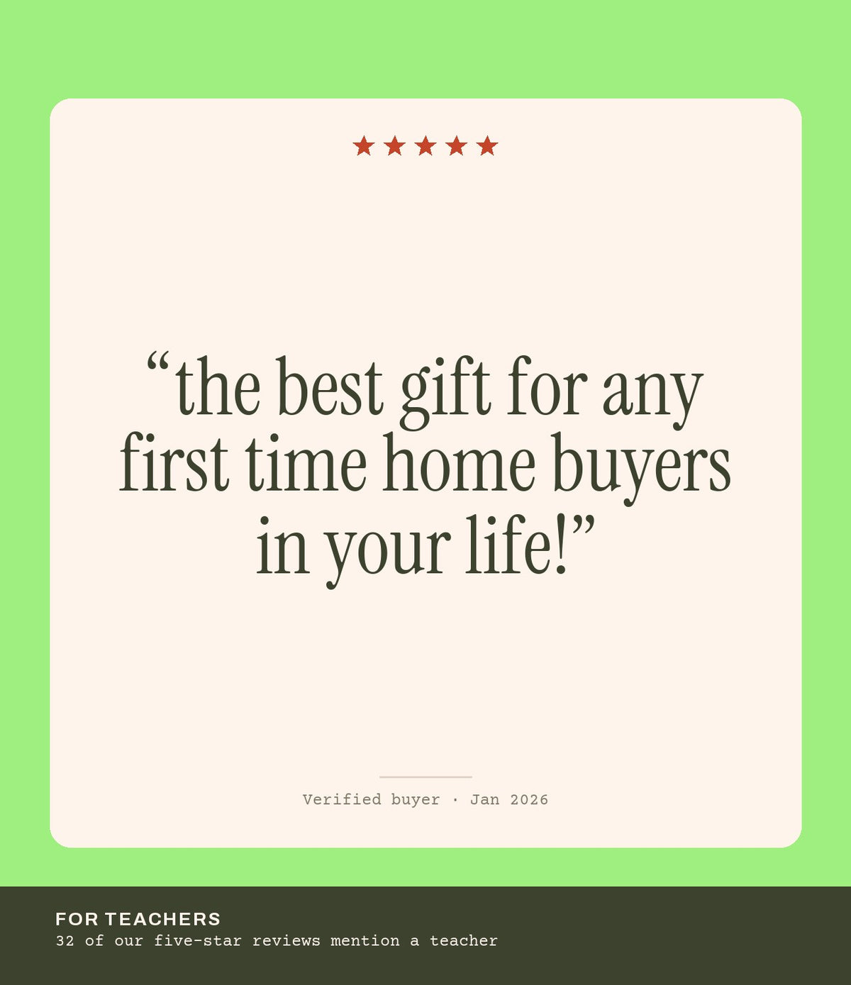 Verified buyer review