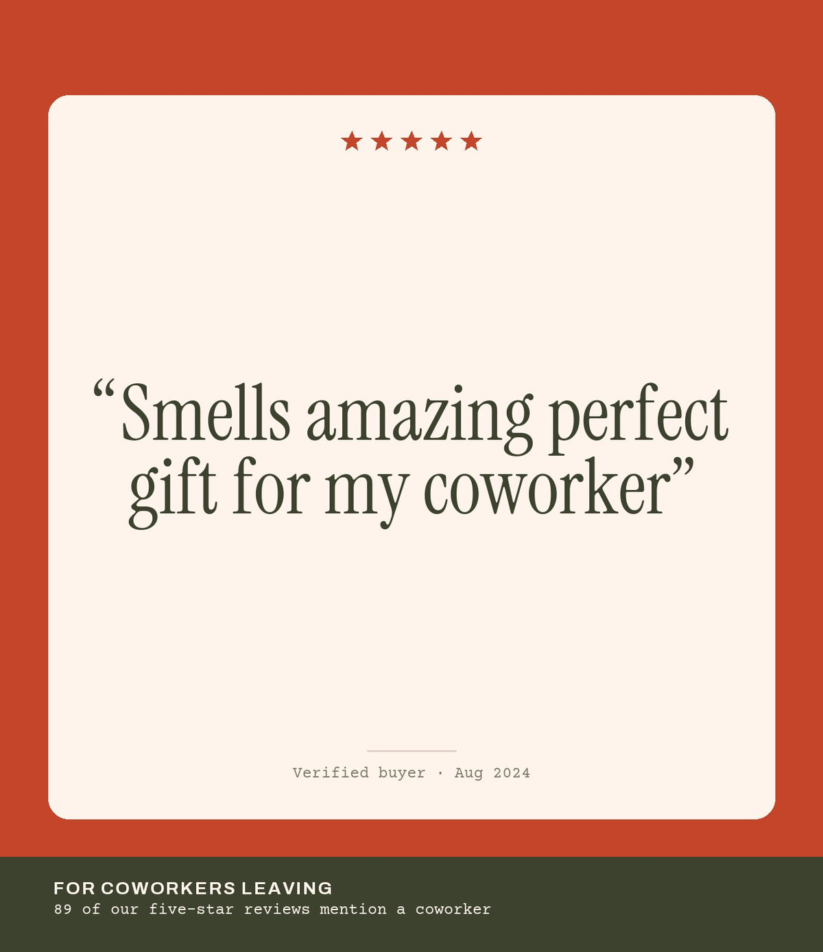 Verified buyer review
