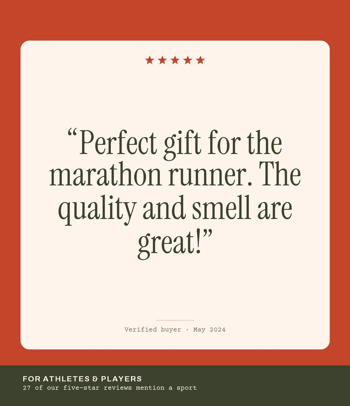 Verified buyer review