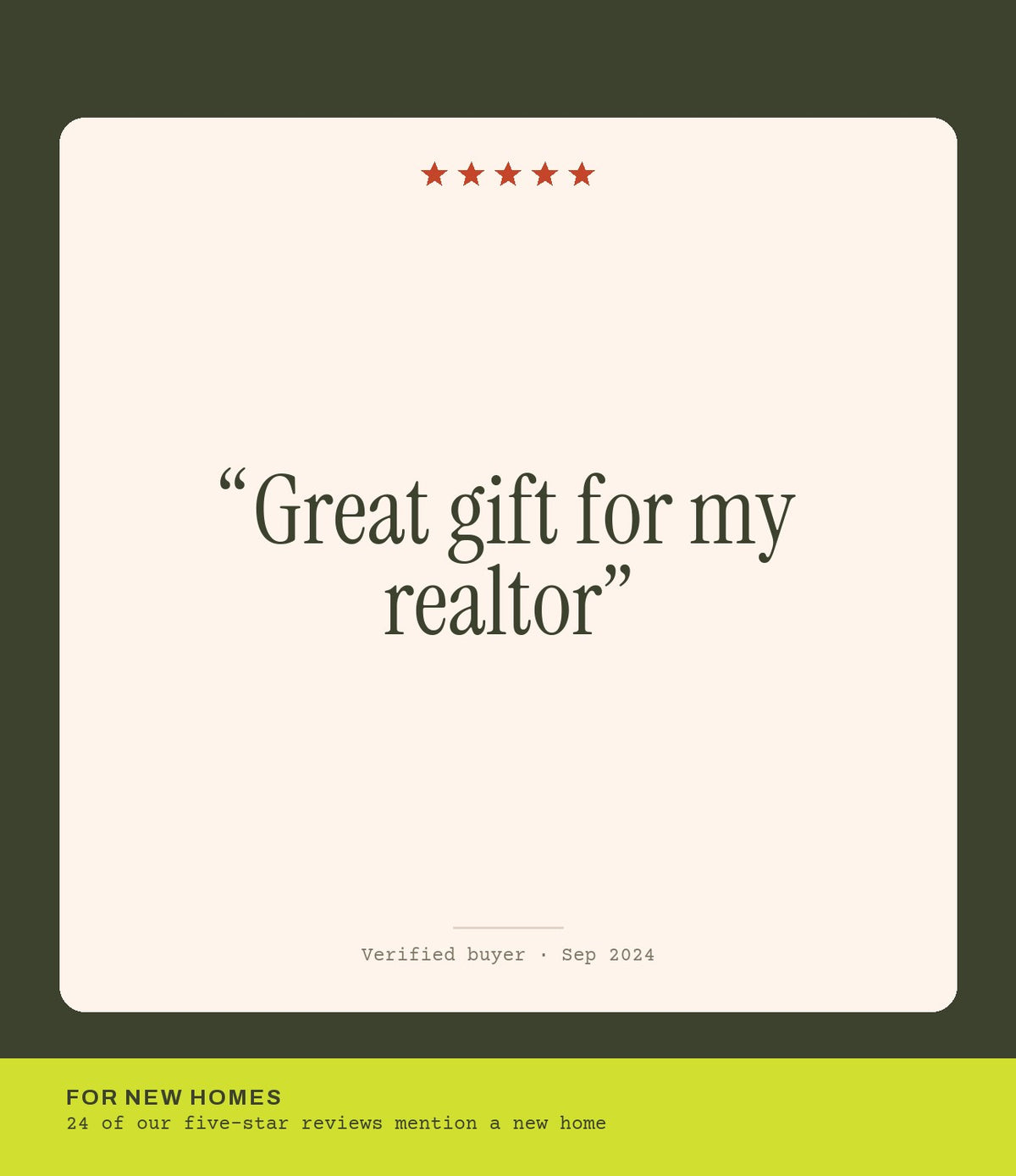Verified buyer review