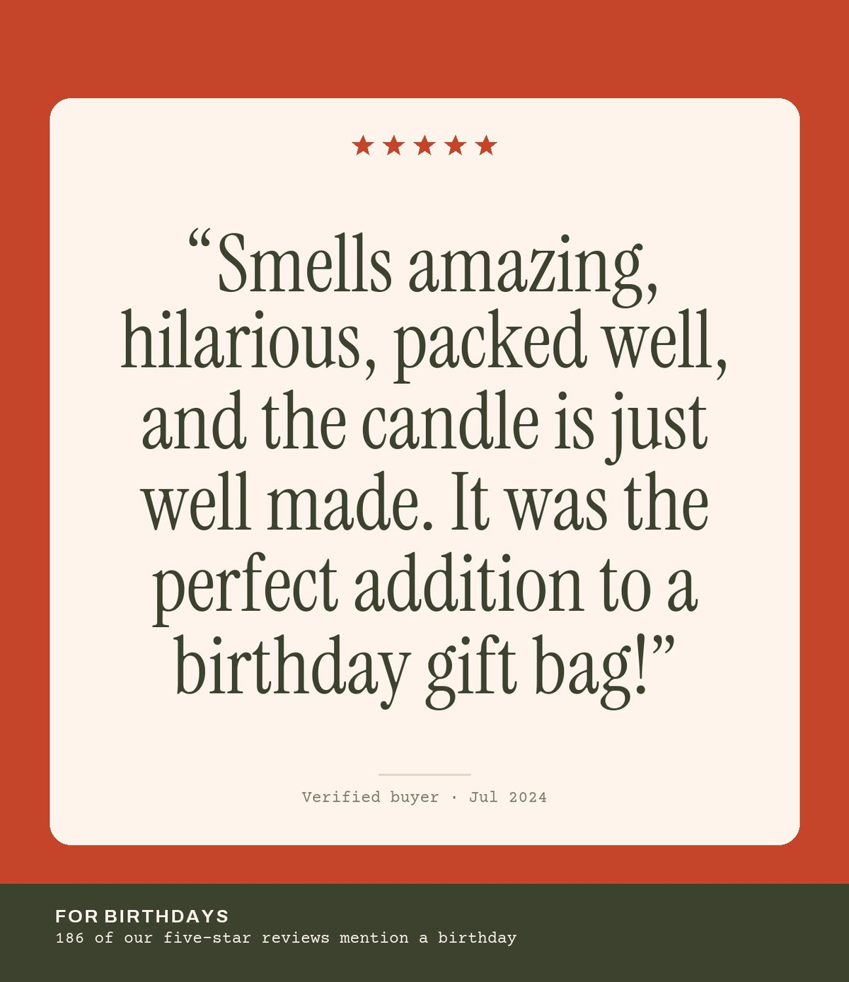 Verified buyer review