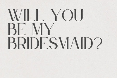 C5 Be My Bridesmaid